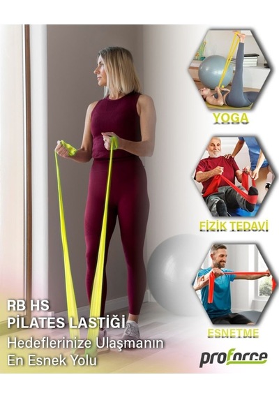 Pilates Lastiği Hafif Rb Hs Sarı
