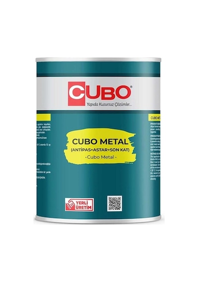 Cubo Metal Pas Boyası Siyah 0,75 Litre - Uxfo-387269