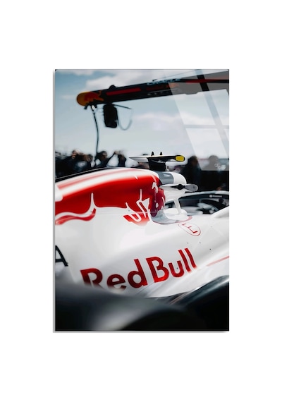 Red Bull Yarış Aracı F1 Cam Tablo Formula 1 Duvar Dekor Deg0793