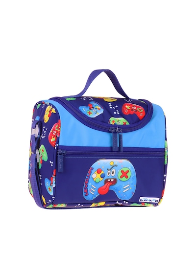 Kaukko Kids Erkek Çocuk Good Game Baskılı Isı Yalıtımlı Okul Beslenme Çantası Lacivert - Kırmızı - L5390