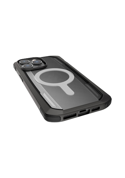 Apple Uyumlu iPhone 14 Pro Max Kılıf Magsafe Uyumlu Raptic Secure Serisi Çift Kat Tpu Kenarlı Şeffaf Kapak Siyah -