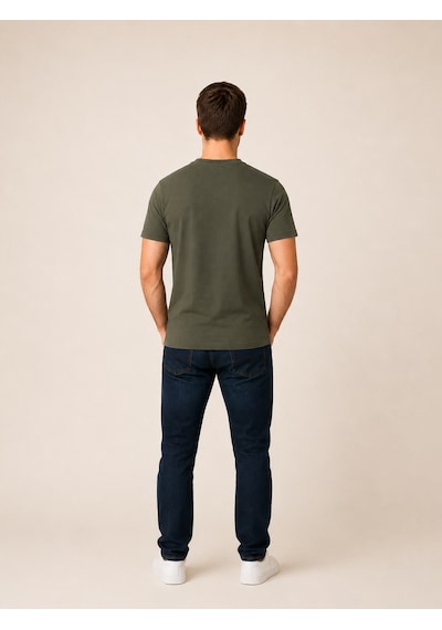Vigoss V Yaka Erkek T-shırt 3125-03370 Haki