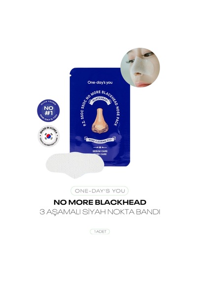 3 Aşamalı Siyah Nokta Temizleyici Bant One Day S You No More Blackhead