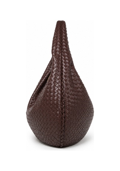 Nura Collection Kadın Yumuşak Form Örgü Hobo Çanta - Kahverengi - 910227189 Kahverengi