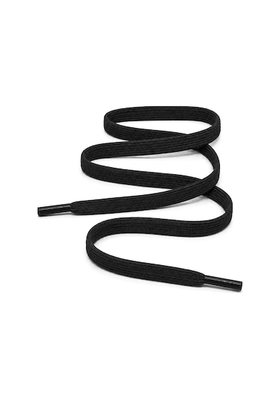 Hapshoe 100 Cm Elastik Lastikli 8 Mm Siyah Ayakkabı Bağcığı