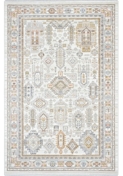 Cool Halı Zaraf Krem Halı Etnik Desen Bohem Ev Oda Halısı Modern Oturma Odası Salon İnce Yazlık Halı