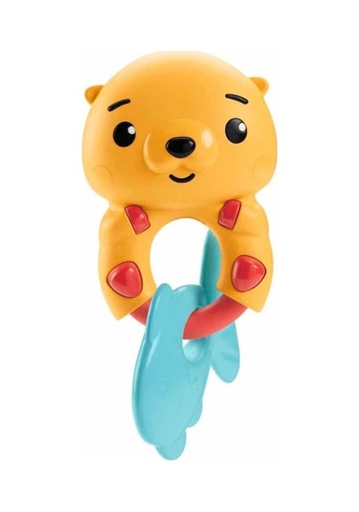 Fisher Price Eğlenceli Dostlar Dişlik ve Çıngırak, Sarı, 0+ Yaş
