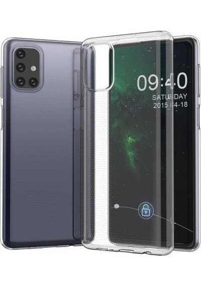 Galaxy M51 Kılıf Zore Şeffaf Ince Ve Esnek Süper Silikon Kılıf Renksiz