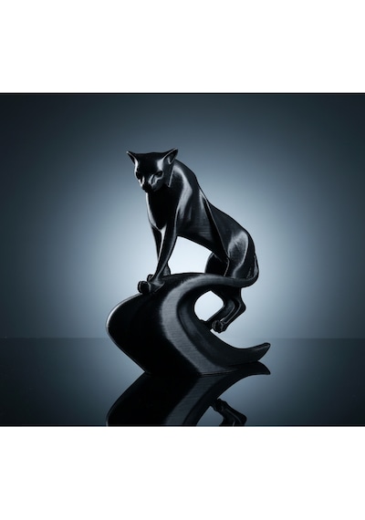 Zarif Leopar Figürü - 3d Baskı Sanatı Minimalist Ev Dekorasyonu 12 Cm Boy
