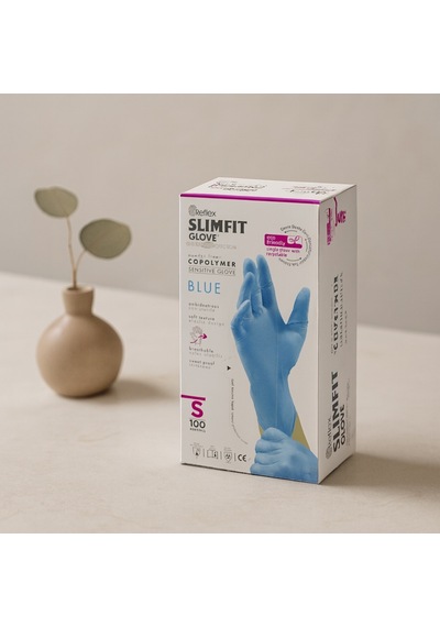 Lateks Muayene Eldiveni S Mavi Pudrasız Belirtilmemiş