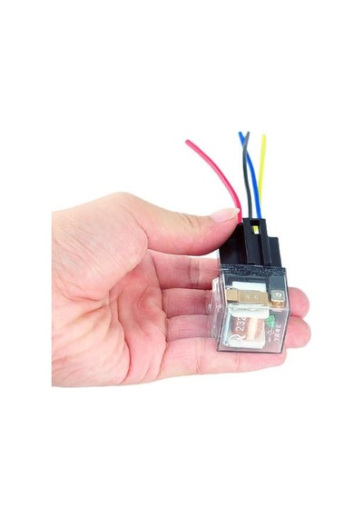12 Volt 30/40 Amper Şeffaf Role ve Soketi 5 Fişli