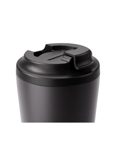 Made By Fressko Piccolo Yalıtımlı Yeniden Kullanılabilir Kahve Bardağı, Sip, Haki, 118 Ml Bpa İçermez, Sıcak Ve Soğuk İçecekler İçin, Ölçü Çizgileri, Kafelere Uygun Tasarım, Siyah