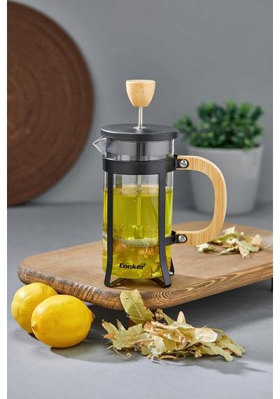 Cooker 350 Ml Cam French Press Siyah