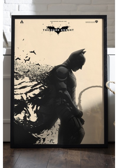 Batman Siyah Ahşap Çerçeveli Poster, Film Duvar Tablosu