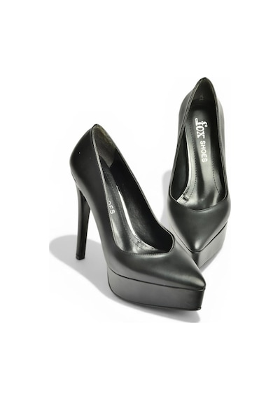 Fox Shoes Y246221609 Siyah İnce Topuklu Kadın Ayakkabı
