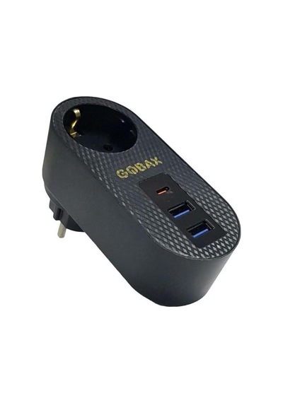 Gobax Mg-102 2xusb 1xtype-c Tekli Akım Korumalı Priz 10a 2500w