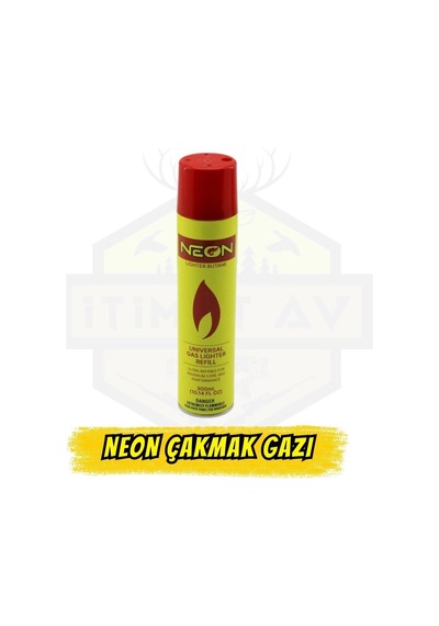 Neon 300 Ml Çakmak Gazı - Evrensel Metal Siboplu Dolum Tüpü Çok Renkli