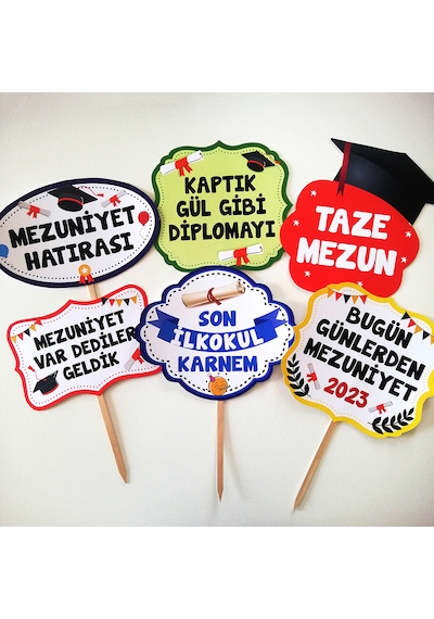İlkokul Mezuniyet Partisi Konuşma Balonu 12 Adet