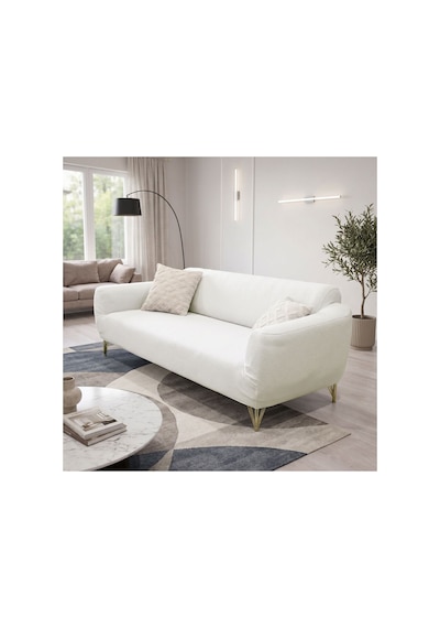 Bohem Kumaş 3 Kişilik Koltuk Örtüsü Kenepe Örtüsü Lastikli Esnek Yıkanabilir Bohem-krem - 808552754 Bohem-krem
