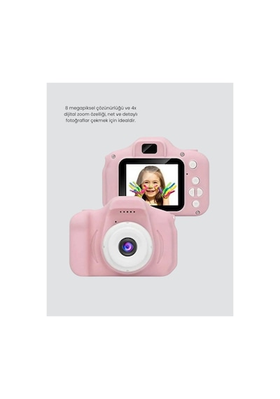 Çocuklar İçin Mini Dijital Kamera 1080p Hd 2.0 İnç Ekran Komik Filtreli Ve - Nnnnnn2325-5
