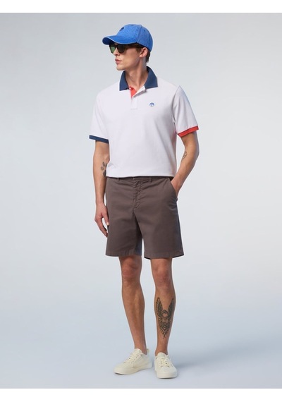 North Sails Star Regular Fit Chino Erkek Şort-33513 Kahverengi