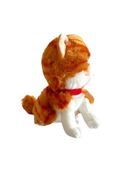 Sesli Ayakta Miyavlayan 28 Cm Peluş Kedi Oyuncak - Kahverengi Kahverengi