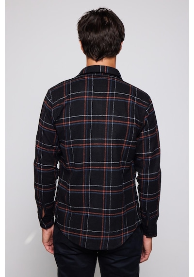 Tudors Slim Fit Dar Kesim Çift Cep Kareli Oduncu Erkek Gömlek-29503-multi Çok Renkli Tudors Slim Fit Dar Kesim Çift Cep Kareli Oduncu Erkek Gömlek-29503-multi Çok Renkli
