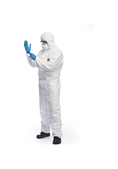 Tyvek 500 Xpert Başlıklı Kimyasal Koruyucu Tek Kullanımlıktulum Xl