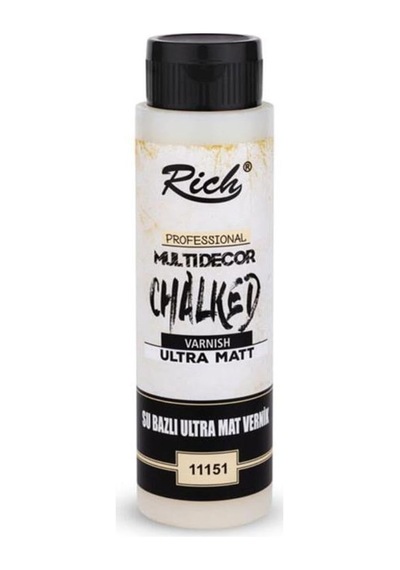Rich Ultra Matt Chalked Vernik, 500cc, Bordo, Su Bazlı