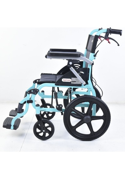 K-180 Alüminyum Transfer Sandalyesi Katlanabilir Ekstra Hafif Transfer Sandalyesi 120 Kg Taşıma
