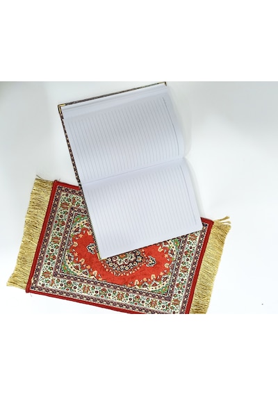 30x20 Cm Kilim Desenli Mause Pad Mouse Pad Bilgisayar + Defter