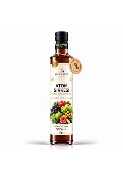 Bala Hatun Atom Sirkesi 500ml - Doğal Fermantasyon - Mixed Vinegar