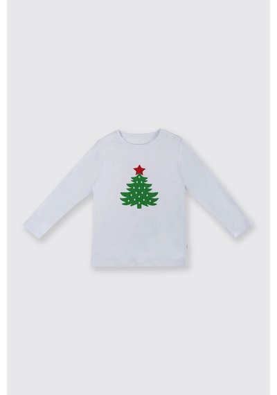 Panço Yenidoğan Yılbaşı Konseptli Kırmızı Pijama Takımı