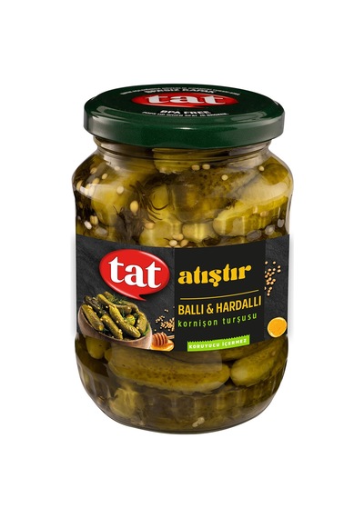 5 Adet Tat Ballı Kornişon Turşu 350 G