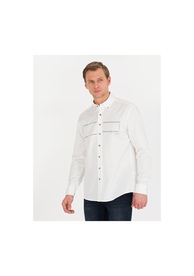Pierre Cardin Regular Fit Uzun Kollu Gömlek 50266025-vr013 Beyaz