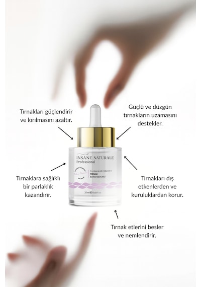 Insane Naturale Tırnak Bakım Serum 20 ML