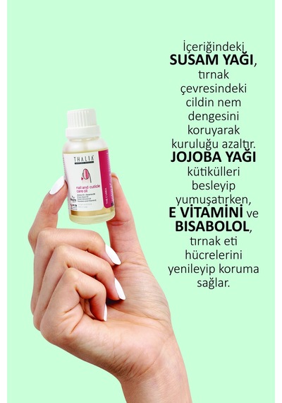 Thalia Susam Yağı & Jojoba İçerikli Onarıcı Tırnak ve Tırnak Eti Bakım Yağı 30 ML