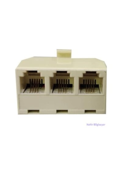 Rj11 Telefon Hat Çoğaltıcı Çoklayıcı Splitter 3'lü