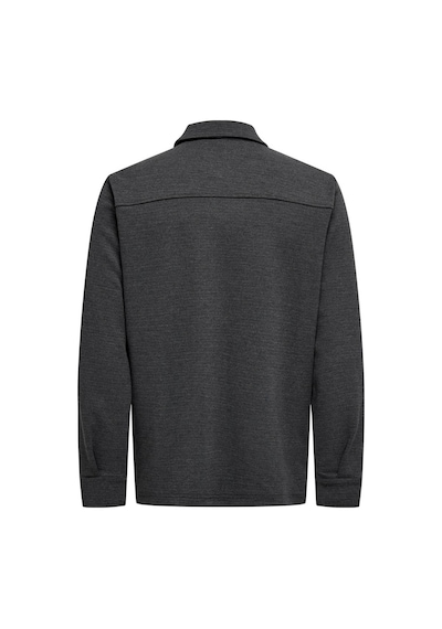 Only & Sons Erkek Onsnewkodyl Çift Cep Detaylı Uzun Kol Gömlek 22021279 Koyu Gri