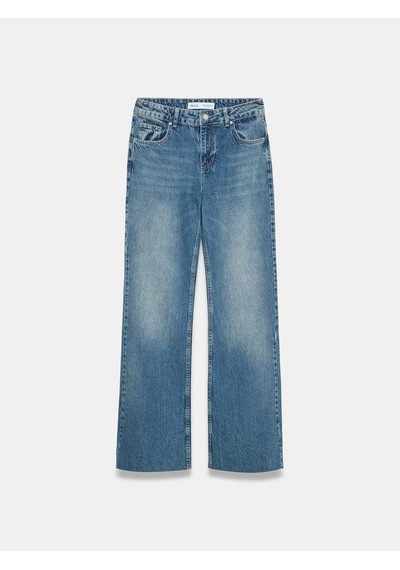 Dilvin 72380 %100 Pamuk Flare Jean Kırmızı