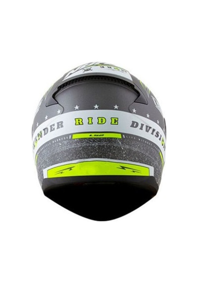 Ls2 Rapıd Thunder Mat Tıtanıum-Neon Sarı Kask