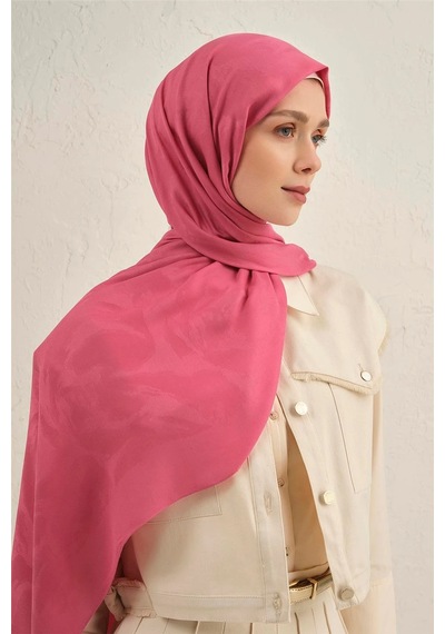 Armine Lyocell Viscon Dalga Desen Şal 1 Pembe