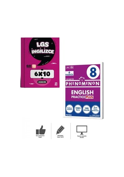 8. Sınıf Phenomenon Englısh Practıce Plus + İngilizce Deneme Bigelio + Fenomen