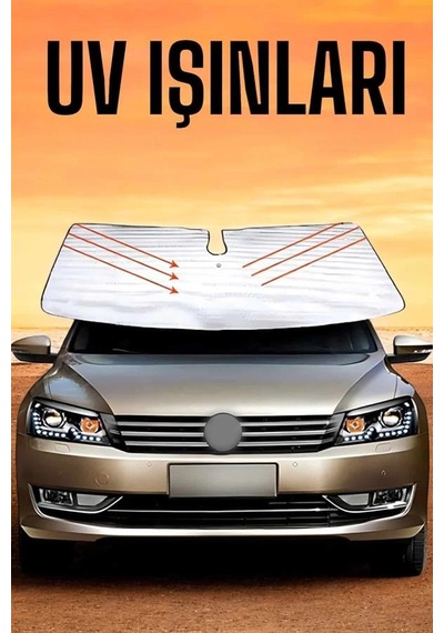 Oto Güneşlik Tüm Araç Tiplerine Uygun Isı Önleyici Belirtilmemiş