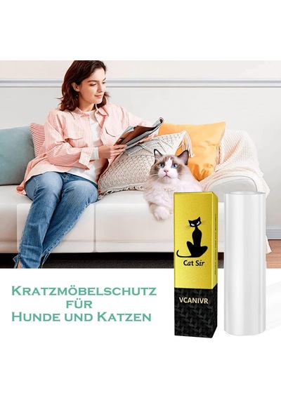 Kedi Tırmalama Folyosu, Kendinden Yapışkanlı, 5 M X 20 Cm, Kedi Tırmalama Koruması, Kanepe, Çizilmeye Karşı Kor
