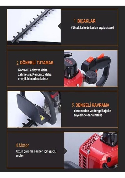 Gardenpro HT-230 TKXZ1E-32/1 Benzinli Çit Budama Makinesi