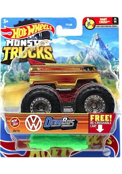 Hot Wheels Monster Trucks - Drag Bus Gth82