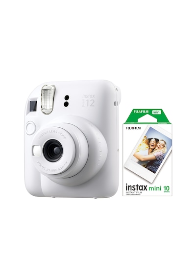 Fujifilm Instax Mini 12 Fotoğraf Makinesi + 10'lu Mini Film Beyaz