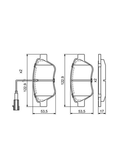 Fiat Punto 1.2 2012-2018 Bosch Ön Balata Wva23705