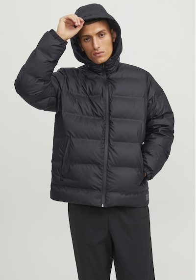 Jack & Jones Suya Ve Rüzgara Dayanıklı Kapüşonlu Puffer Mont - Elements 12239020 Black Siyah Jack & Jones Suya Ve Rüzgara Dayanıklı Kapüşonlu Puffer Mont - Elements 12239020 Black Siyah